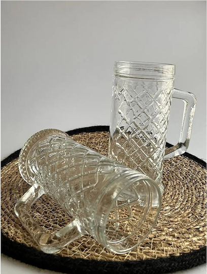 Uniglass Tankard Rhombus Ποτήρι Μπύρας από Γυαλί 300ml