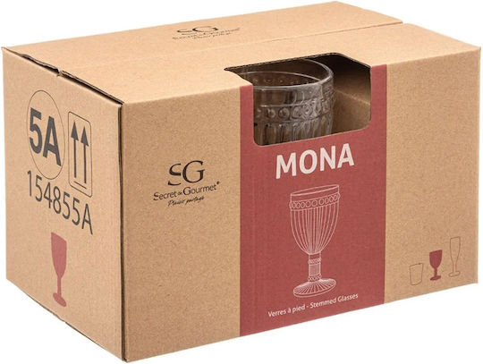 Atmosphera Glass for White and Red Wine Made of Glass Goblet 250ml 154855A