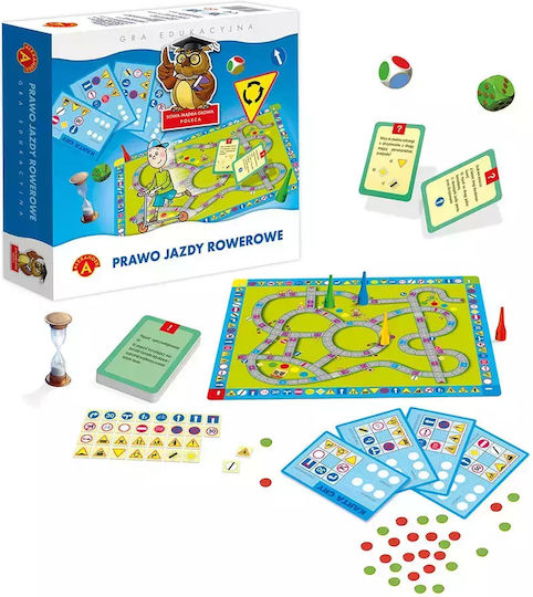 Board Game Bicycle Driving License for 2-4 Players 7+ Years Old (PL) Alexander Toys
