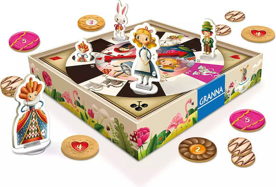 Board Game Classic Wonderland Adventure: Hardcover Edition - Lewis Carroll for 2-4 Players 6+ Years Old (PL) Granna