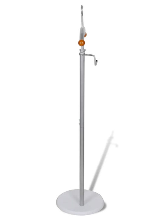 vidaXL Floor Garment Rack made of Metal Gray 43x28x113cm