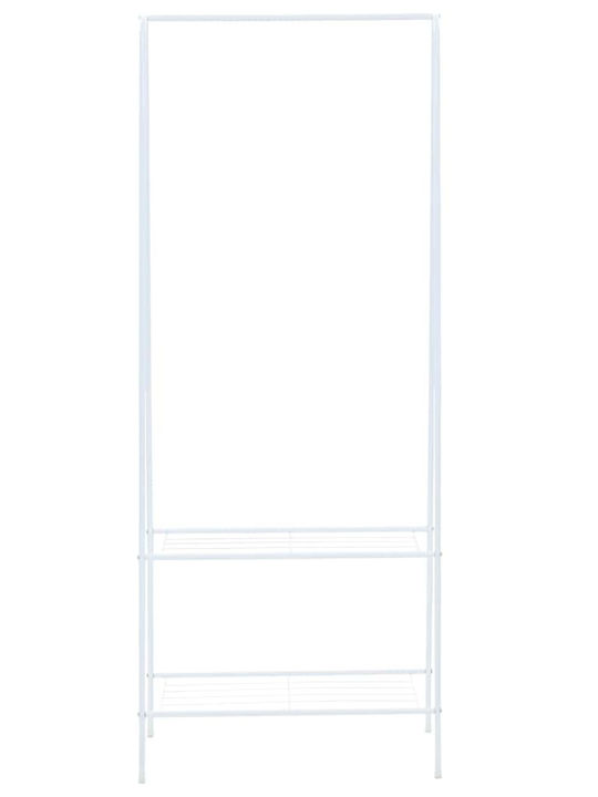 vidaXL Floor Garment Rack made of Metal White 59x35x150cm