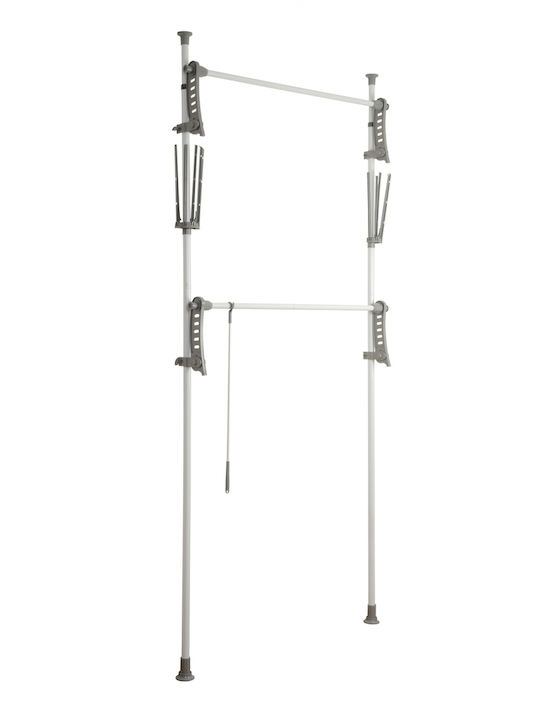 Wenko Floor Garment Rack made of Metal Telescopic Black