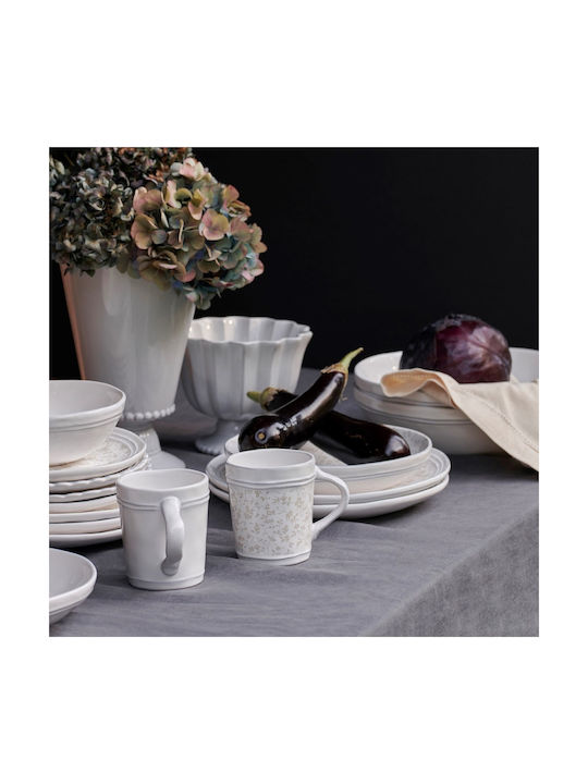 Laura Ashley Artisan Κούπα Κεραμική Λευκή 350ml