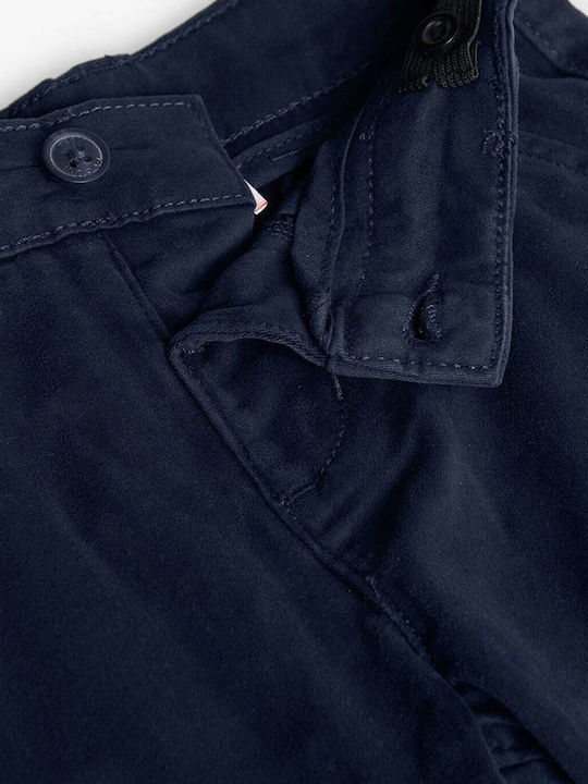 Παιδικό Παντελόνι Chino Μπλε Σκούρο Stretch Satin