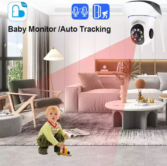 Andowl Q-SX062 IP Камера за наблюдение Wi-Fi 4K Водоустойчива с Двупосочна Комуникация