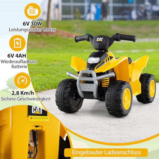 Kids Scooter Licensed Electric 6 Volt Yellow