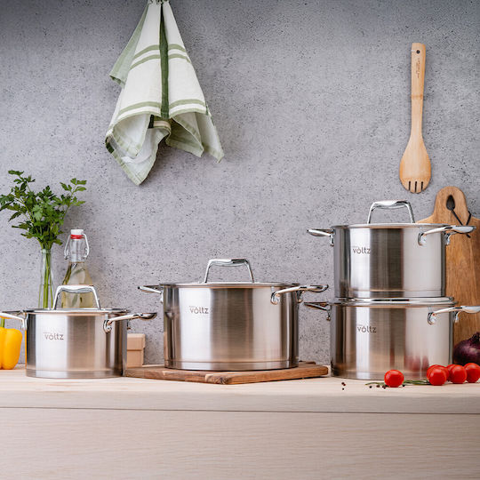 Voltz Berlin Premium Collection Deep Stainless Steel Pot 2.6l / 18cm