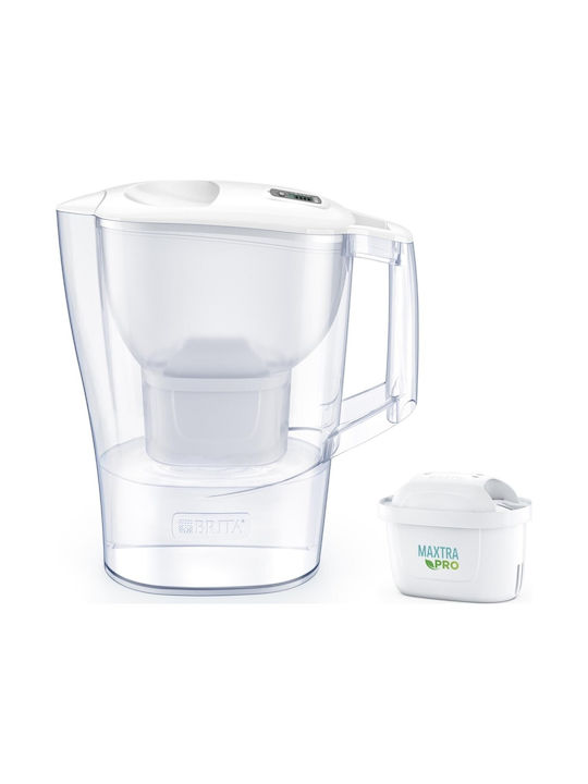 Brita Style Essential Κανάτα Σερβιρίσματος Πλαστική White με Φίλτρο 2400ml
