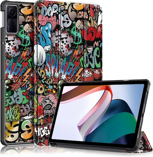 Θήκη Xiaomi Redmi Pad 10.6 Τριπλή Καπάκι Graffiti