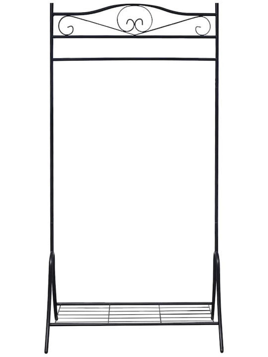 vidaXL Kleiderständer Schwarz 90x44x174cm