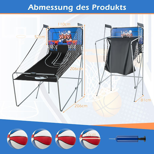 Costway Outdoor Basketball Hoop with Stand & Ball