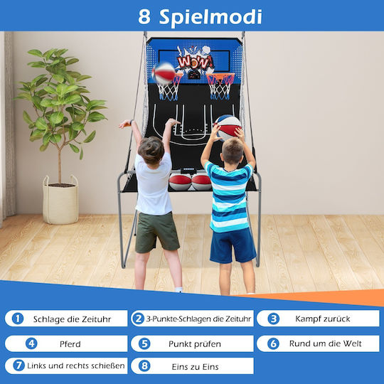Costway Outdoor Basketball Hoop with Stand & Ball