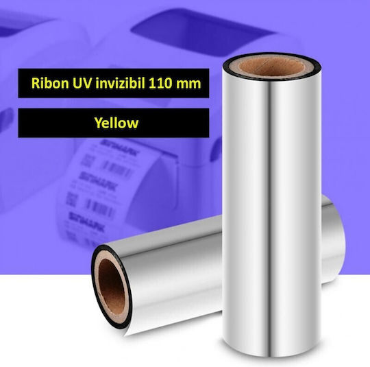 Invisibil Uv Banda Galbenă pentru Puncte de Tăiere Lățime 110 Mm Diametru 25 Mm