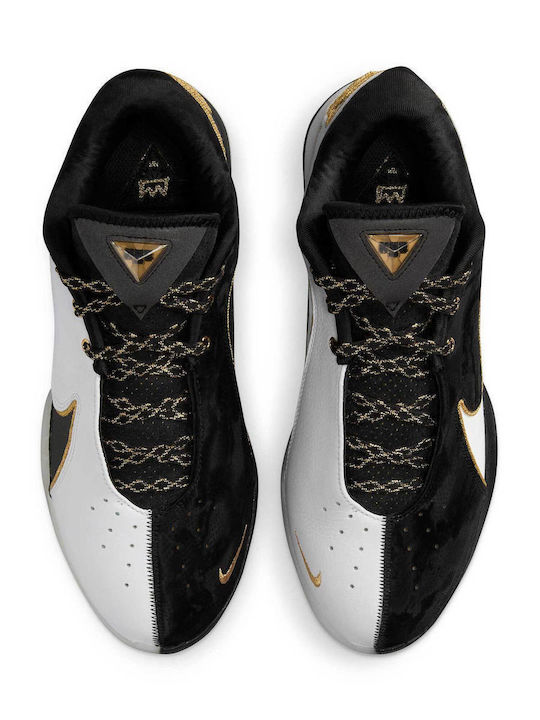 LeBron 22 Low Basketball Shoes White / Black / Metallic Gold