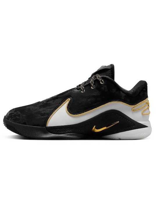 LeBron 22 Low Basketball Shoes White / Black / Metallic Gold