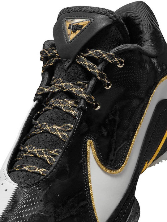 LeBron 22 Low Basketball Shoes White / Black / Metallic Gold
