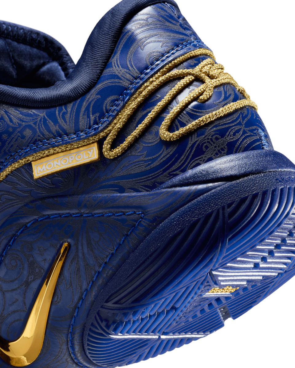 navy blue and gold lebrons