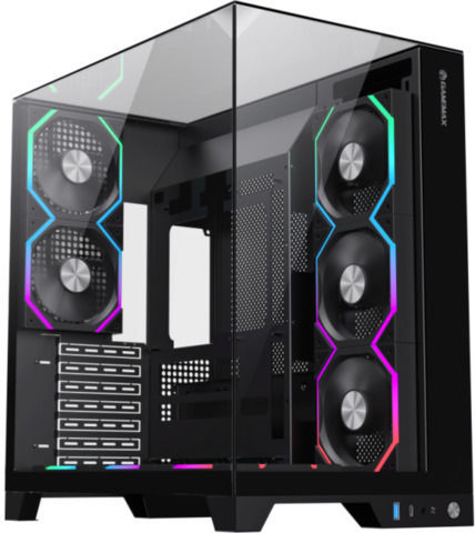 GameMax Infinity Pro Gaming Midi Tower Κουτί Υπολογιστή με Πλαϊνό Παράθυρο Μαύρο
