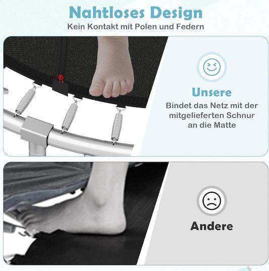 Costway Trampolin Kinder Durchmesser 305cm mit Leiter & Netz