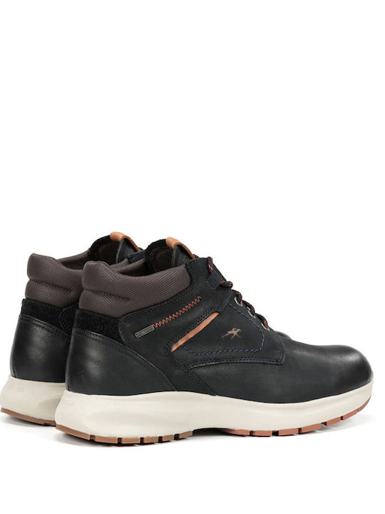 Leder Blau Herrenstiefel
