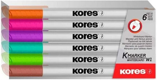 Kores Markere pentru Tablă 1mm Multicolor 6buc