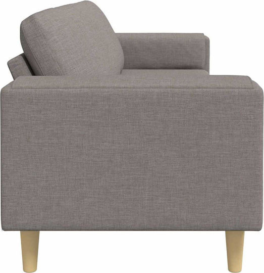 Four Seater Couch Taupe 250x77x76 cm