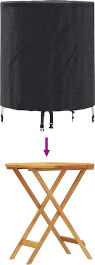 vidaXL Waterproof Protective Dining Table Cover 62x62x70cm In Black Color