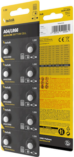 Technik Alkaline Baterie pentru ceasuri LR66 1.5V