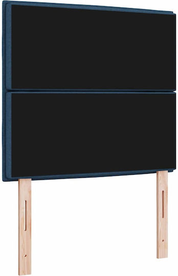 vidaXL Kopfteil für Bett Stoff Blau 100x88 cm