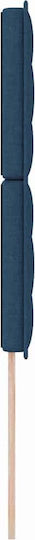 vidaXL Kopfteil für Bett Stoff Blau 100x88 cm