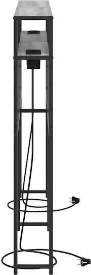 vidaXL Hölzernes Kopfstütze für Betten Grau Sonoma 163,5x98cm