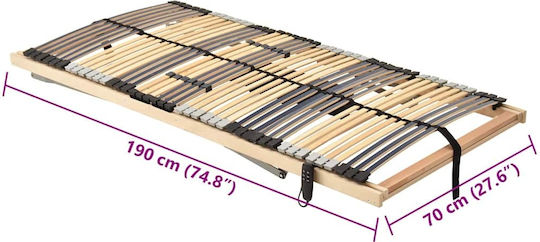 Ergonomischer Rahmen für Einzelbett 70x190cm