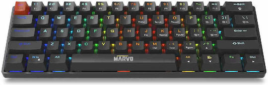Marvo Saber 61 KG933G Gaming Μηχανικό Πληκτρολόγιο με Jixian Red διακόπτες και RGB φωτισμό (Αγγλικό US)