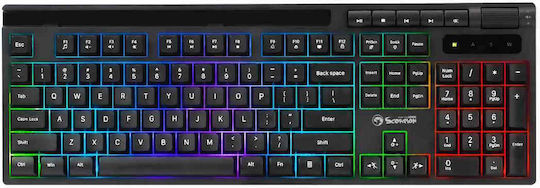 Marvo Soldat S40 K603 Gaming Πληκτρολόγιο με RGB φωτισμό (Αγγλικό US)