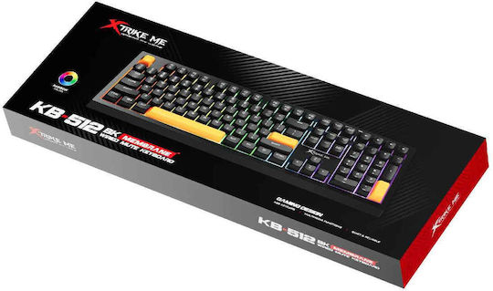 Xtrike Me KB-512 BK Gaming Keyboard with RGB lighting (English US)