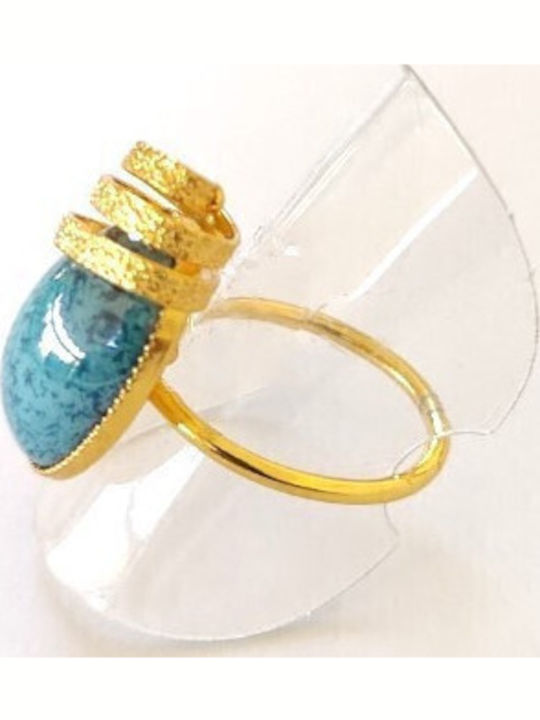 Loua Jewels Γυναικείο Δαχτυλίδι Επιχρυσωμένο
