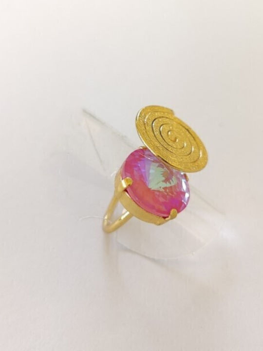 Loua Jewels Ring with Stones Gold Plated