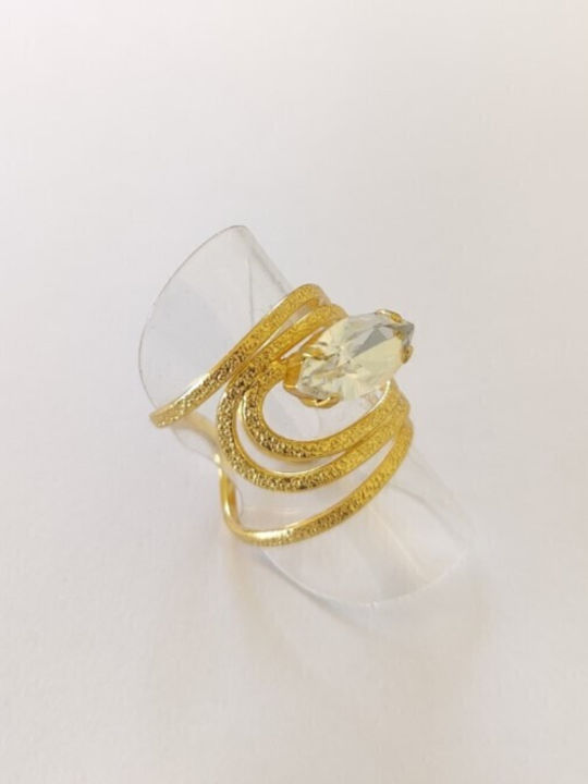 Loua Jewels Γυναικείο Δαχτυλίδι Επιχρυσωμένο