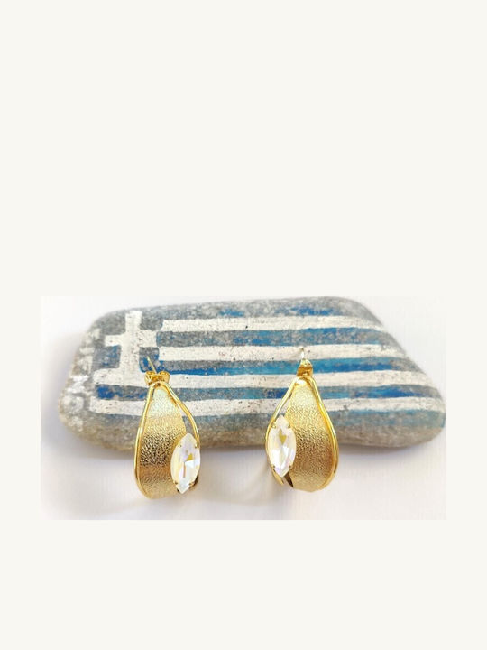 Loua Jewels Σκουλαρίκια Κρίκοι με Πέτρες