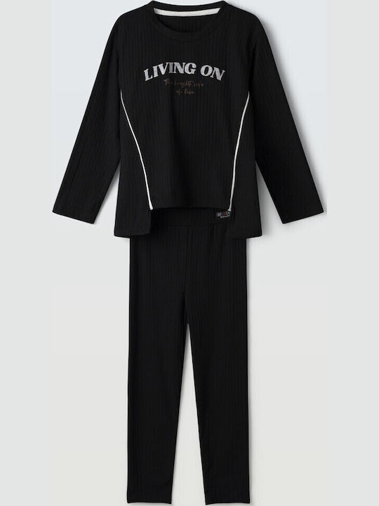 Kids' Set with Leggings Winter 2pcs Black