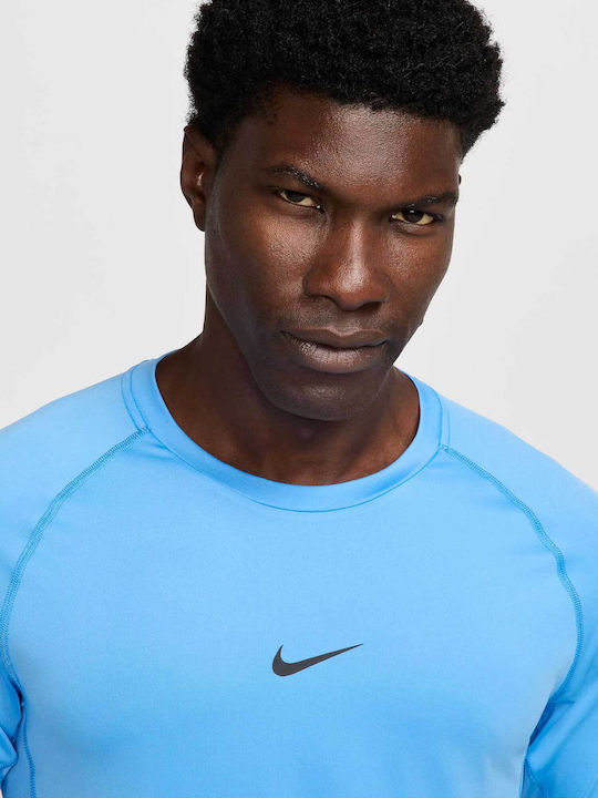 Pro Dri-Fit Αθλητική Μπλούζα Κοντομάνικη Blue