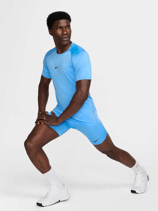 Pro Dri-Fit Αθλητική Μπλούζα Κοντομάνικη Blue