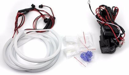 Στεφάνι Angel Eye Φαναριού Αυτοκινήτου 12V Ford Focus 2004-2008 Λευκό Χρώμα