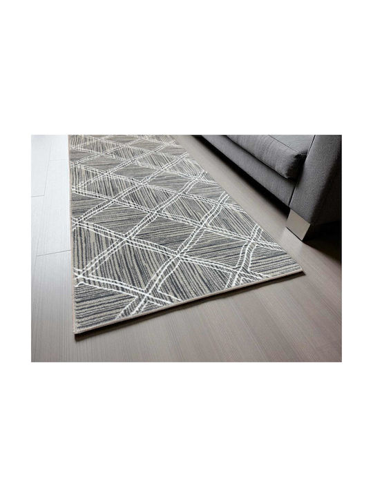 Linea Home 2569 Rutschfester Rechteckiger Wohnzimmer Teppich Grau 200x250cm