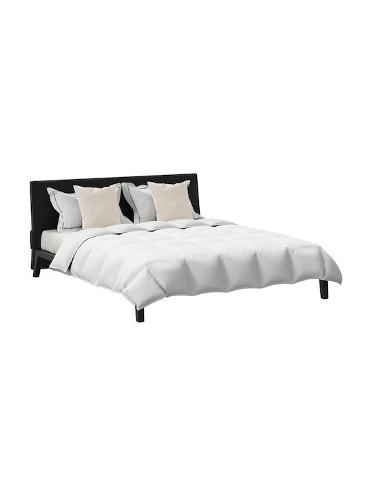 vidaXL Duvet Set Double 200x220cm White 3pcs