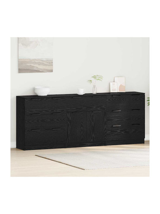 Bufet cu Sertare Black Oak 60x30x70cm