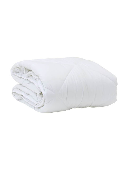 vidaXL Комплект Пухено Единично с Пълнеж Microfiber 140x220бр Бял 2бр