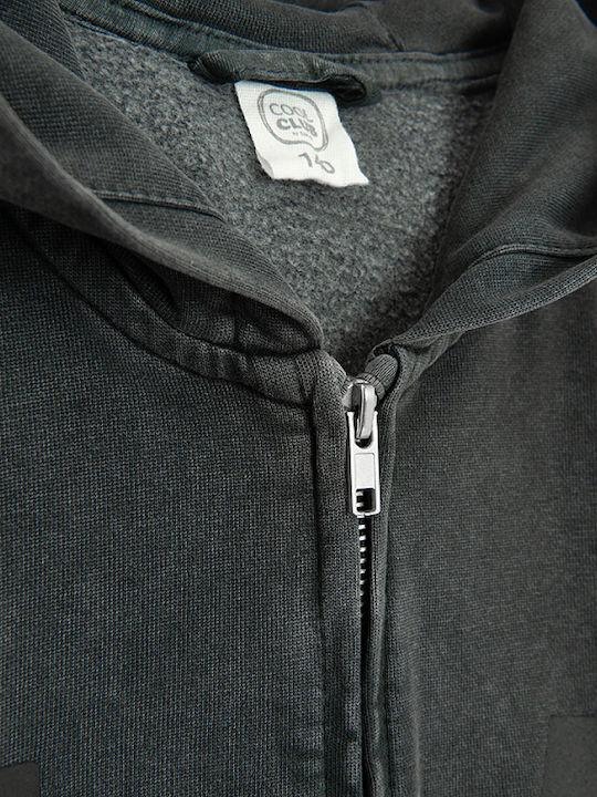 Kids Cardigan with Hood Dark Gray L.a