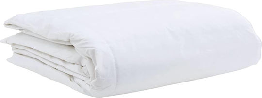 vidaXL Duvet Set Single Down 135x220cm White 2pcs
